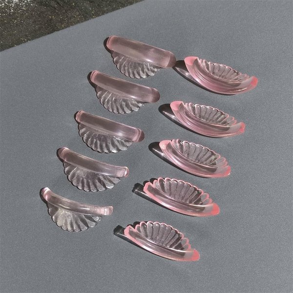 Troocolor Lash Lift Shields, Reusable Soft Eyelash Perm Curler for Lash Lift Kit with Shell Style Ancillary Eyelash Curl Lash Lift Pads