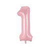 Birthday Number Balloons Pink Happy Birthday Number Balloons Decorated with 40 "Number Balloons Party Supplies (1)