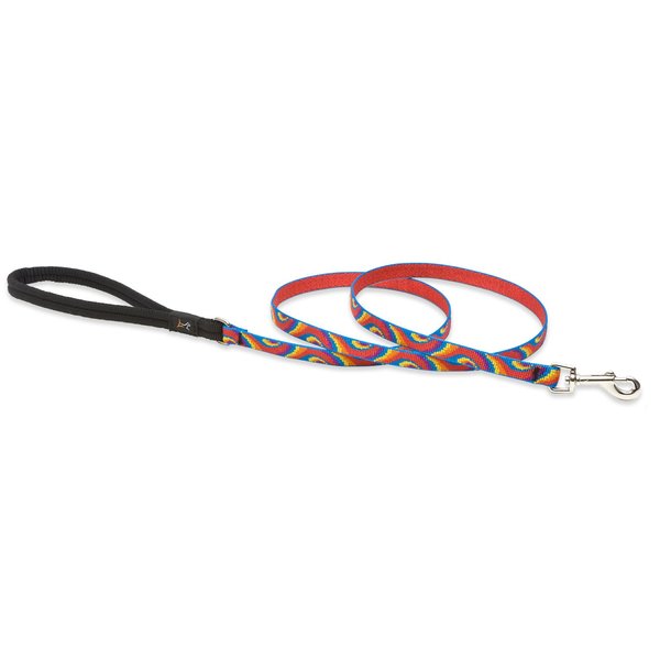 LupinePet Originals 1/2" Lollipop 4-foot Padded Handle Leash for Small Pets