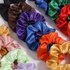 40PCS Multicolor Hair Scrunchies,Satin Silk Hair Ties Ropes Ponytail Holder For Women Classic Elastic Hair Bands Ropes Girls Hair Accessories (40 Colors)