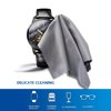 AAwipes Eyeglasses Cleaning Cloth Microfiber Cleaning Cloths 30 Pack for Cleaning Glasses, Lenses, Phones, Screens, Camera,Silverware, Any Other Delicate Surfaces (6"x7", 10 White + 20 Dark Grey)