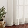 NICETOWN Semi Sheer Linen Curtains for Bedroom 84 inches Long, Grommet Privacy Vertical Window Curtains & Drapes with Light Through for Living Room, Natural, W52 x L84, 2 Pieces