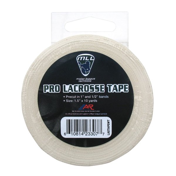 A&R Sports Major League Lacrosse White Pro Lacrosse Stick Tape, 1.5" x 10 Yards