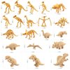 BRETOYIN 20PCS Dinosaur Bone Triceratops Mini Gold Dino for Kids Dinosaur Toy Storage Box Classroom Demonstration Tools Teacher Accessories T-Rex Tyrannosaurus Stegosaurus