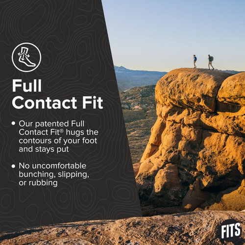 FITS Light Rugged Crew Sock for Men & Women, Made with Merino Wool, Smart Cushioning, Breathable, Durable Crew Sock, Medium Light Brown