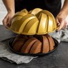 Nordic Ware NW 95577 75th Anniversary Braided Rope Bundt Cake Pan, Gold 12 Cup Capacity