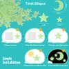 Glow in The Dark Stars for Ceiling - 205PCS Stars & 1 Moon for Kids Bedroom, Baby Room Nursery - Safe, Removable & Reusable