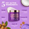 Hydrating Hair Mask for Damaged Hair - Keratin Hair Mask with Biotin, Argan & Coconut Oils - Deep Conditioning for Dry, Frizzy & Colored Hair - For All Hair Types - Sulfate & Paraben-Free - 10 fl oz