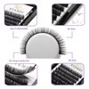 Eyelash Extensions 0.18 D Curl Natural Faux Mink Eyelash Extensions Individual Lashes Extension 10mm Tray Salon Use by EYEMEI