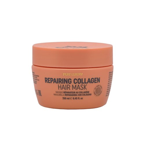 RICH Pure Luxury Repairing Collagen Hair Mask for Dry & Damaged Hair - Deep Conditioning & Moisturizing Hair Repair Treatment - Hair Proteins, Collagen, Marula Oil & Macadamia Nut Oil - 8.45oz