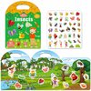 iGetooy Reusable Sticker Books for Kids, Sticker Books for Toddlers 2-4 Years, Waterproof Stickers, Valentines Day Gifts for Kids 2 3 4 5 6 Year Old Girls Boys (Insects)