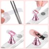 Etercycle Nail Stand Acrylic Nail Art Display Stand Practice Nail Holder for Painting Nails Magnetic Practice Stands with Double-sided Tape For Home DIY Salon Supplies (Pink)
