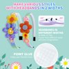 Girls DIY Headband Making Kit Gift, Fashion Kid Hair Accessories Set, 6 Year+ Craft Kit Ideal for Birthday X-mas Gift Party Supplies, 6pcs Headbands & 50+pcs