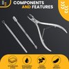 Nail Cuticle Trimmer, Cuticle Pusher, Cuticle Nipper, Cuticle Cutter, Cuticle Tools Set 3 PCS, Cuticle Remover Tool, Professional Cuticle Clipper for Women