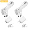 iTODOS 2 Pack 20ft/6m Outdoor Charging Cable for Arlo Essential 2K Outdoor Security Camera (2nd Generation) with Adapter, Weatherproof Outdoor Flat Power Cable Charging for Alro Essential 2nd