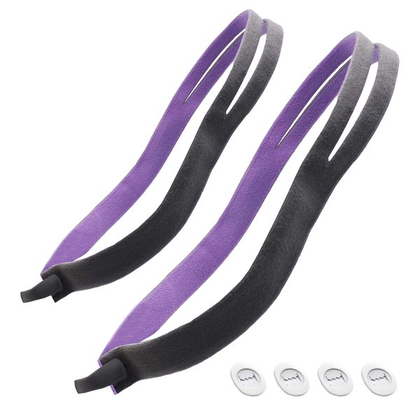 Replacement Headgear Strap for ResMed AirFit P10 Nasal Pillow CPAP Mask by Snugell - Pink (2-Pack) with 4 Adjustment Clips - Durable Premium Material
