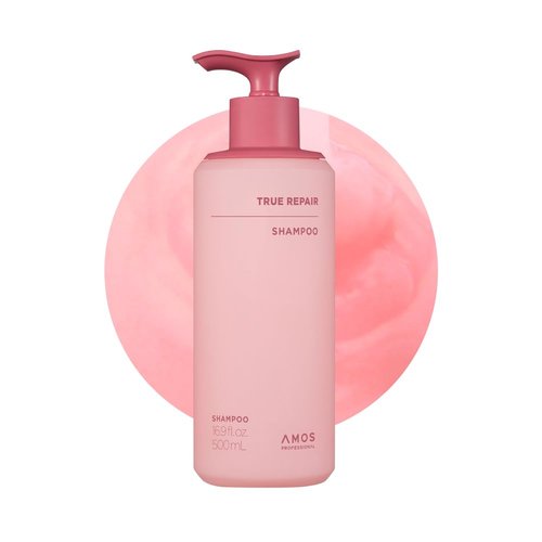 AMOS PROFESSIONAL True Repair Shampoo l Anti-Frizz & Smoothing Shampoo with Ceramide, For Dry & Damaged Hair, 16.9 fl.oz