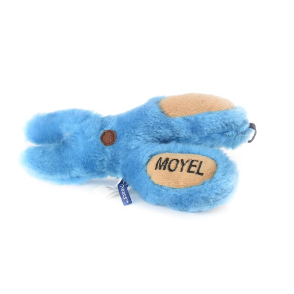 Copa Judaica Chewish Treat Moyle Scissor Squeaker Plush Dog Toy, 8 by 7.5-Inch, Multicolor