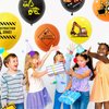 Orange Black and Yellow Balloons, 12 Inch Construction Balloons 30PCS Excavator Balloon Orange Black and Yellow Latex Balloons Truck Balloons for Boys Kids Birthday Shower Graduation Party Decorations