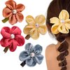 4 Pcs spiral Telephone Wire Hair Bands Braided Colorful Phone Spiral Hair Ties Ponytail Holder Braids Fixed Hair Rope for Women Girls Daily Headdress