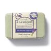 A LA MAISON Lavender Flower Bar Soap - Triple French Milled Natural Moisturizing Hand Soap Bar (1 Bar of Soap, 8.8 oz)