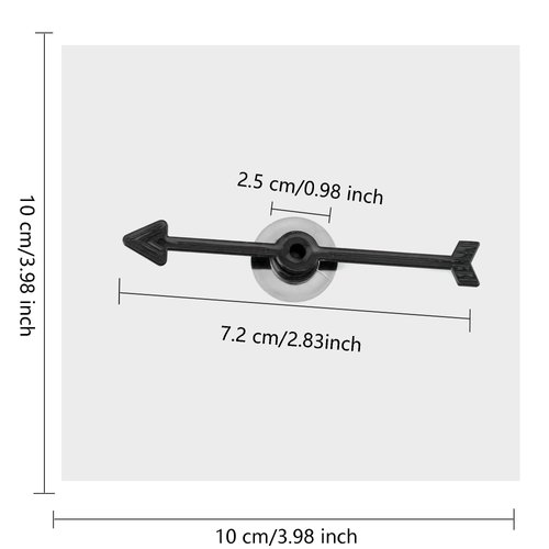 Sonarun 64 Pcs Transparent Spinners Dry Erase Math Game Spinner Toy Rotating Arrow Clear Spinners for School Classroom Math Teaching Family Party Games