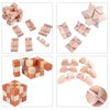 Brain Teaser Puzzle for Kids Adults Puzzle Games Wooden and Metal 3D Unlock Interlocking Puzzle Educational Toy 28Pcs