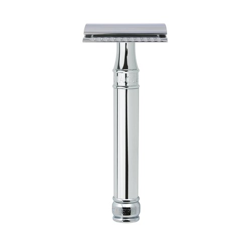 Edwin Jagger DE89BL Chrome Reusable Classic Double Edge Safety Razor for Men
