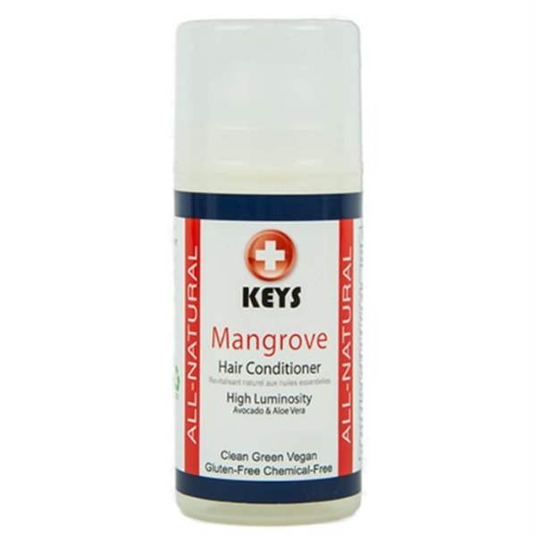 Keys Mangrove Vegan, All Natural, Gluten Free, Chemical-Free Hydrating Cream Hair Conditioner and Leave-in Styler with Brassica Oil for All Hair Types, No Silicone, No Dimethicones, 7.9 ounces