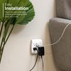 GE 6-Outlet Extender Wall Tap, Grounded Adapter, Outlet Splitter, Charging Station, 3-Prong, Secure Install, UL Listed, White, 54947