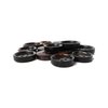 ButtonMode Buffalo Horn Suit Buttons 16pc Set has 4 Buttons Measuring 20mm (3/4 Inch) for Jacket Front, 12 Buttons Measuring 15mm (5/8 Inch) for Jacket Sleeves and Pants, Brown Horn, 16-Buttons