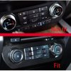 Keptrim for F150 Air Conditioner Switch & Trailer & 4WD & VOL Knob Button Trim for Ford F150 XLT 2016 2017 2018 2019, Red Aluminum, 6pcs (Not for 2021 2022 2023)