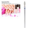 50pcs Nail Drill Bits Nail Polishing Grind Head Replacement Accessory Cuticle Remover Bits Electric Manicure Tool Nail Drill Bits Set (M-2.7mm)