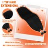 Sunny I Tip Hair Extensions Human Hair 50S I Tips Hair Extensions Jet Black Cold Fusion Itips Real Human Hair Extensions for Women Black Hair Extensions Long Straight 50G 24Inch
