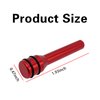 Gseigvee Pack-4 Car Door Lock Knobs, Aluminum Alloy Inner Door Lock Pull Pins, 1.92" x 0.47" Decorative Kits, Door Bolt, Auto Replacement Parts, Universal for Most Cars, Trucks (Red)