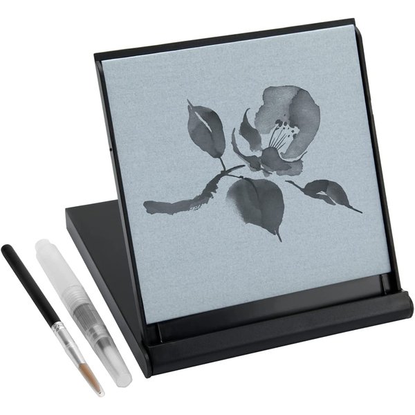 Up2UofZen Mini Buddha Drawing Board Kit with Bamboo Brush & Water Pen, Reusable Inkless Sketch Pad, Painting Art Supplies for Mindfulness & Meditation