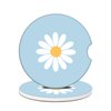 Cup Holders Car Coasters - White Daisy Flower Absorbent Ceramic Coaster, Drink Cup Holder Coasters, Auto Accessories for Women & Men, Pack of 2