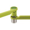 Joseph Joseph Helix Garlic Press Mincer Ergonomic Twist-Action Hand Juicer Stainless Steel, Green, One-Size