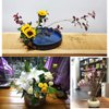 JUSTDOLIFE Flower Frogs Stainless Floral Frogs Kenzan Flower Vase Round Metal Flower Arranger Tool Pin Holder Ikebana Flower Pin Frogs for Vase Flower Arrangements Home DIY Craft