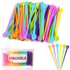 Haikole Pieces Brush Roller Pick 180 PCS Plastic Roller Pick Hair Curler Roller Pin,Multiple Colour Roller Pins for Hair Curling Styling,Brush Hair Rollers Pins (A-Mixed Colors)