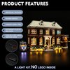 BrickBling LED Lighting Compatible with Lego Home Alone 21330 Building Kit, Newest Sound Version Light Compatible with Lego 21330, Play Music (Not Included The Model)