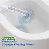 oshang Disposable Toilet Brush - Toilet Bowl Cleaner, Toilet Cleaning Supplies, Toilet Brush with Holder, 14 Refills for Deep Cleaning and Hygienic Bathroom Maintenance