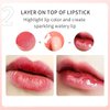 Tiejdhr 3Pcs Plumping Lip Oil, Lip Glow Oil Tinted Lip Balm Lip Care, Long Lasting Nourishing, Transparent Toot Lip Oil Repairing Lip Lines and Prevents Dry Cracked Lip Plumper (Lip Gloss- C Set)