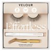 Velour Effortless Lash Kit - False Lashes + Lash Applicator + Eyelash Glue - Reusable 25+ Times - Natural-Looking False Eyelashes - Fluffy & Lightweight No-Trim Lashes - Fake Lashes for All Eye Shapes