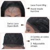 X-TRESS Body Wave Lace Front Wigs 13x1 Small Lace Synthetic Wavy Wig for Women Heat Friendly Swiss Lace with Baby Hair 23 Inches Dark Brown