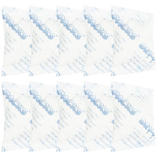 Dry-Packs Food Grade Silica Gel Packets 3 Gram, Desiccant Packs for Moisture Control, Desiccant Silica gel Packets, Moisture Absorbing Packs for Long-Term Food Preservation, 10 Packs