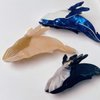 Whale Hair Clips,Cellulose Acetate Hair Clips,Small Claw Clips for GirlHair Accessories for Women,Black