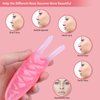 Gua Sha Facial Tools,Rcool Guasha Tool for Face,Gua Sha Massage Tool for Nose、Face&Body,Relieve Rhinitis、Tensions and Reduce Puffiness. (PINK)