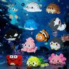 ALITTDRE Marine Animals Building Blocks Sets Mini Building Blocks Ocean Animal Sea Creatures Building Blocks Set Mini Building Blocks Toys STEM Gifts for Kids Adult(Penguins)