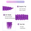 Cypsin Purple Curly Crochet Hair 30Inch 2 Packs Deep Wave Crochet Hair with Crochet Hook, Long Ocean Wave Braiding Hair for Women, Synthetic Hair Curly Braiding Hair Extensions